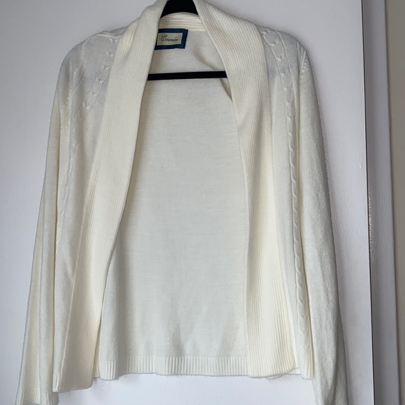 Emmelee for F.C. Sweaters - Emmelee | women’s sweater jacket soft white cream cable cardigan new